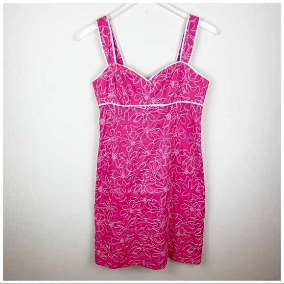 Lily Pulitzer Pink/White Kinsey Sundress in Sundial Sz 4 - Picture 2 of 11